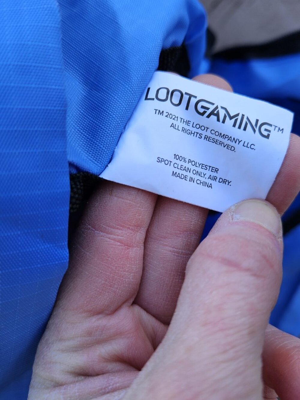 Loot Crate Banjo-Kazooie Foldable Blue Backpack - Picture 8 of 12